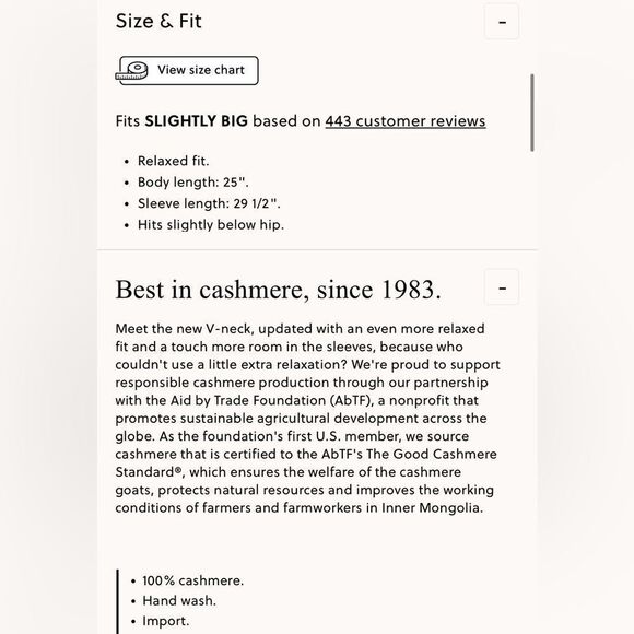 NWT J CREW Cashmere relaxed V-neck sweater in Heather Muslin - Picture 7 of 7